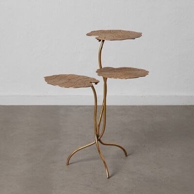SIDE TABLE LEAVES GOLD METAL ST605323