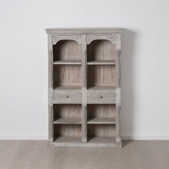 ETAGERE EN BOIS DE MANGUIER GRIS SALON ST605333 1