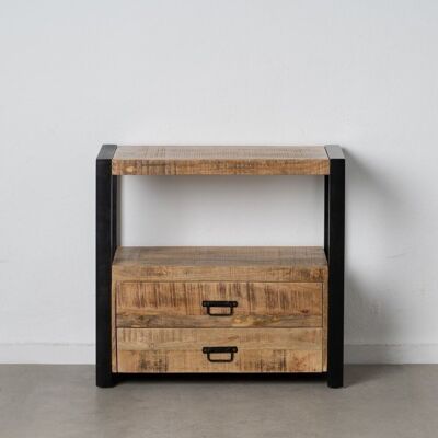 MUEBLE RECIBIDOR NATURAL-NEGRO ST607321