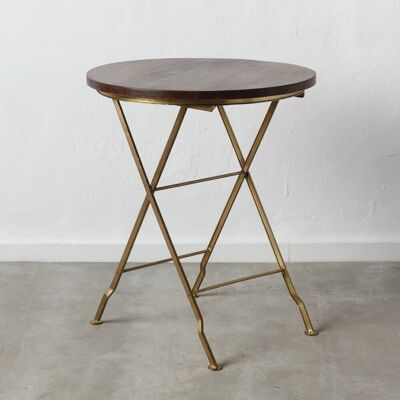 SIDE TABLE GOLD-BROWN ST152823