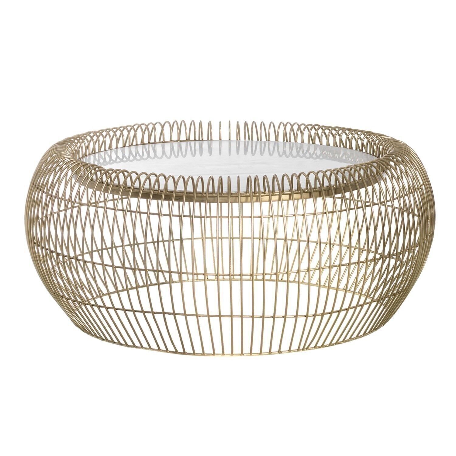 TAVOLINO DA SALOTTO FERRO/MARMO ORO ST152953