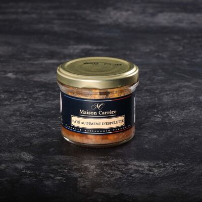 PÂTÉ AU PIMENT D'ESPELETTE (bocal verre TO) - 90g | REF 201675