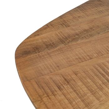 TABLE DE REPAS NATUREL-NOIR BOIS-FER ST608909 4