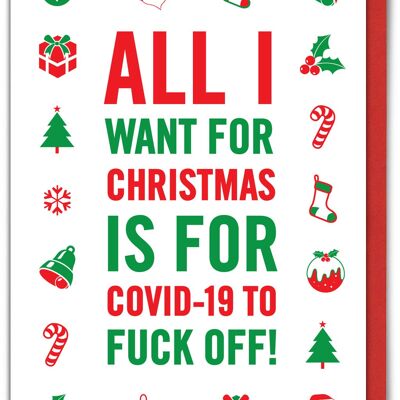 All I Want For Xmas Funny Christmas Card