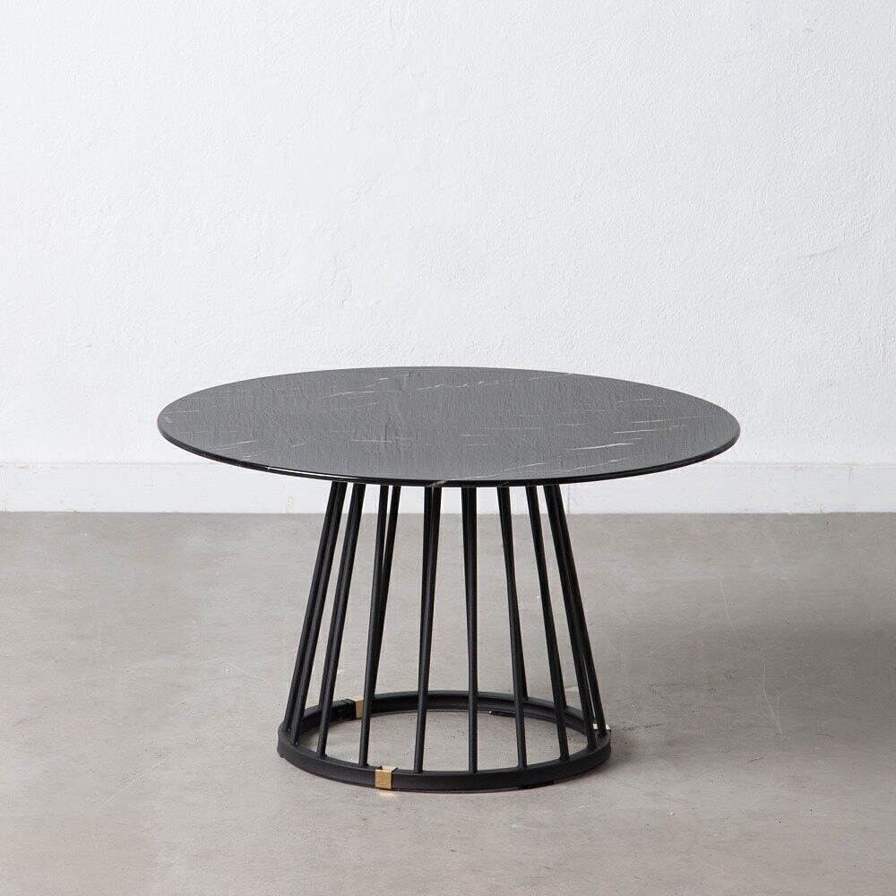 TAVOLINO IN MARMO NERO ST602635