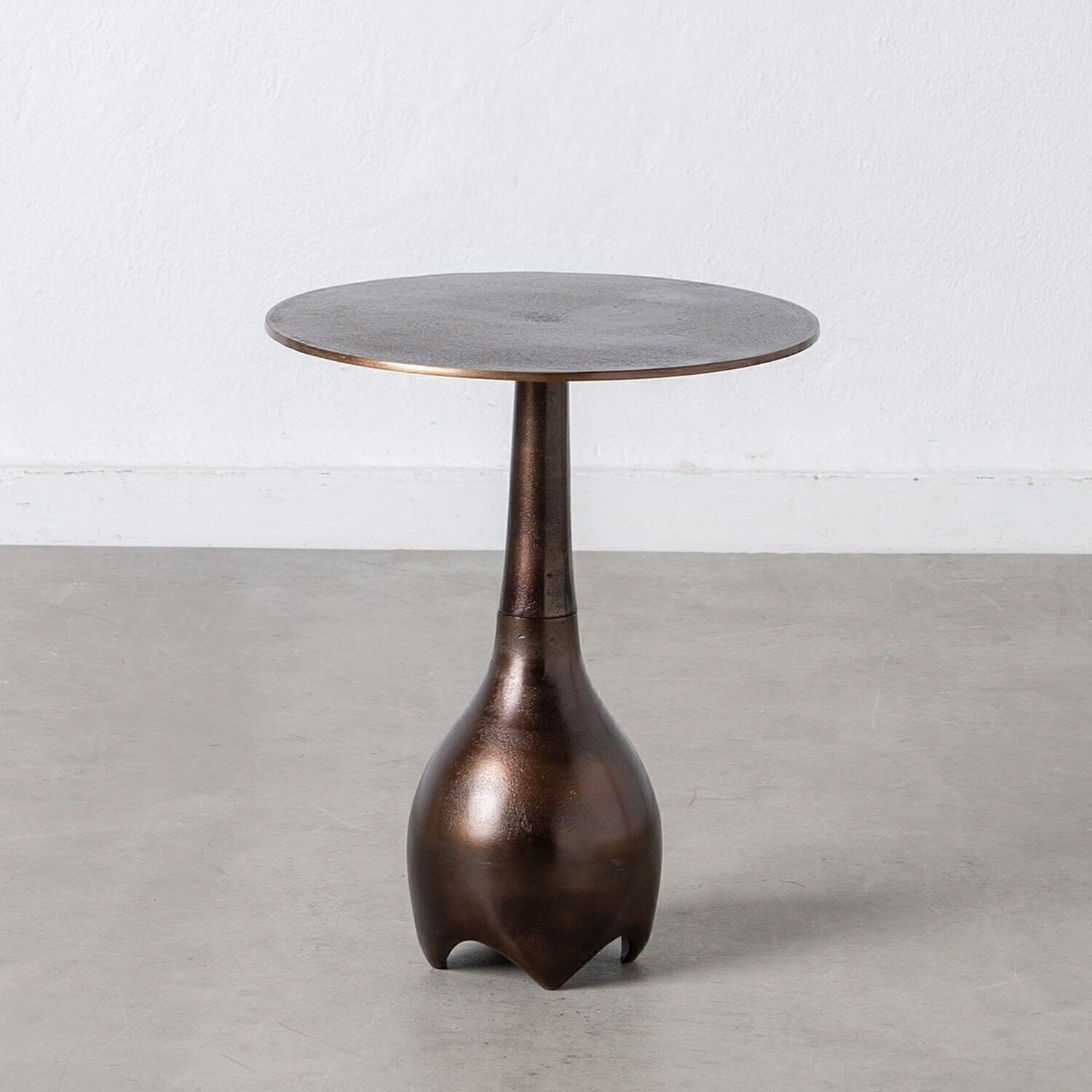 TAVOLINO LATERALE RAME ALLUMINIO SOGGIORNO ST605351