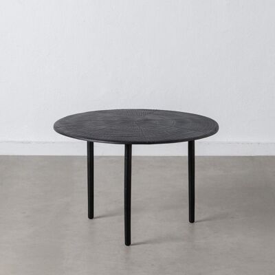 TABLE BASSE EN ALUMINIUM NOIR SALON ST605356