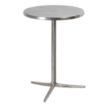 TABLE D'APPOINT S/2 ALUMINIUM OR-ARGENT ST605357 4