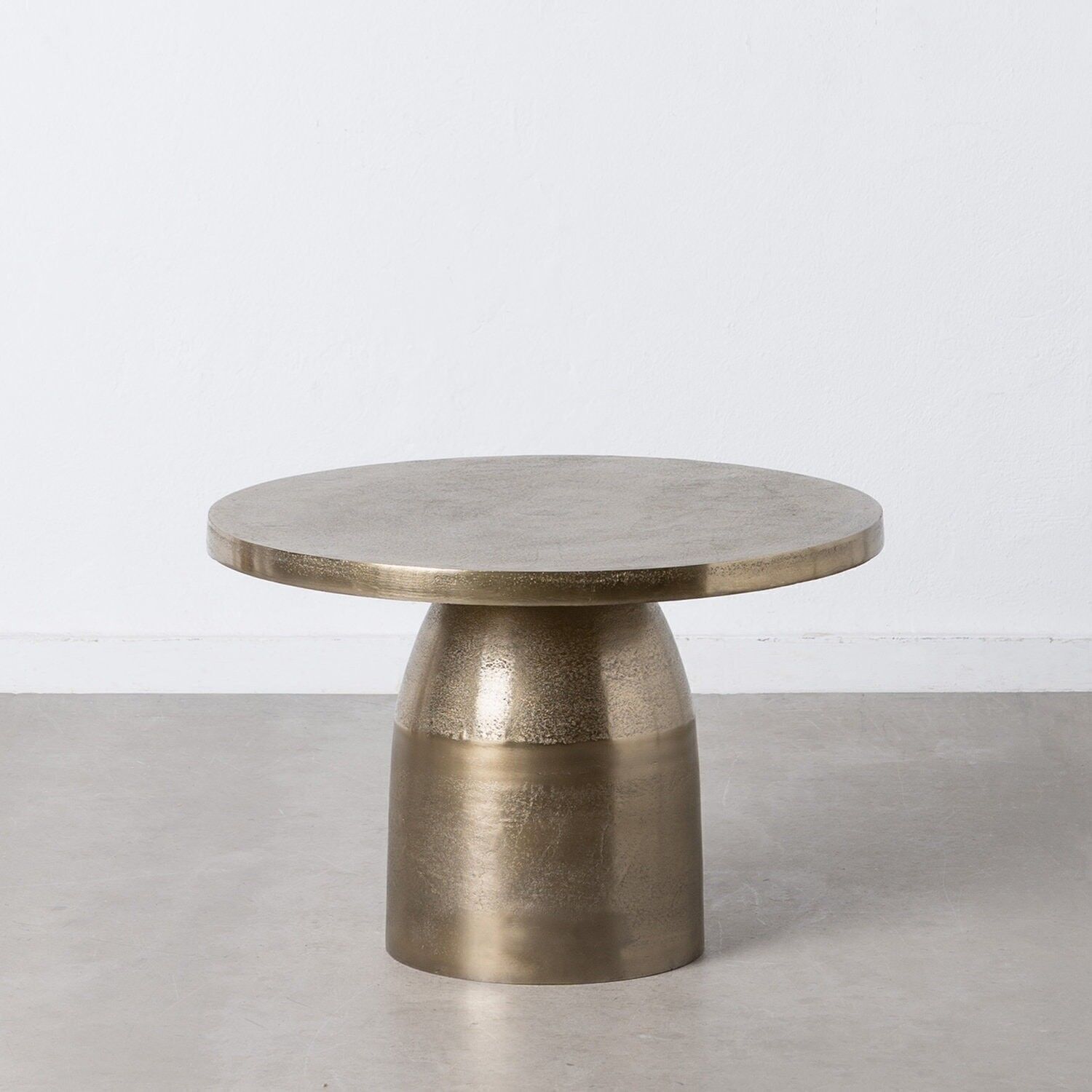 TAVOLINO DA SALOTTO IN ALLUMINIO ORO ST605362