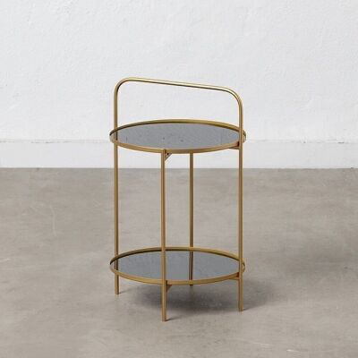 GOLD METAL-GLASS TABLE ST607387