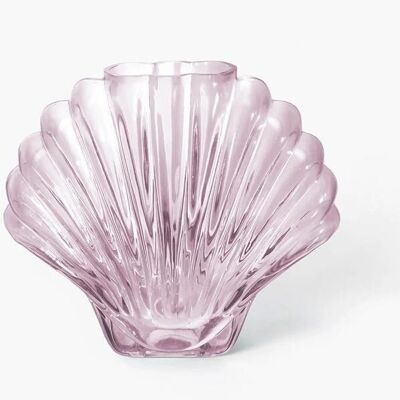 Vase coquillage rose