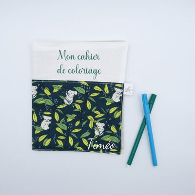 Maël washable coloring book - Blue