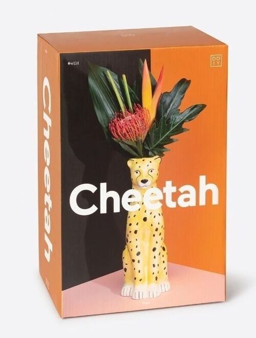 Cheetah vase