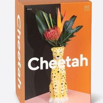 Cheetah vase