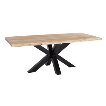 TABLE A MANGER NATUREL-NOIR ST153430 3