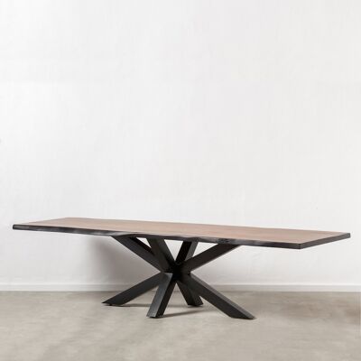 BROWN-BLACK DINING TABLE ST153431