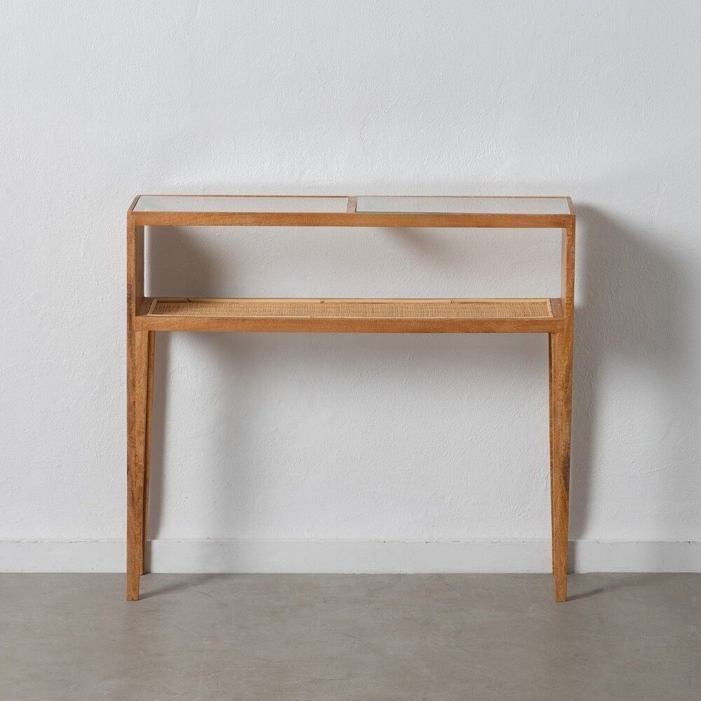 CONSOLLE SOGGIORNO IN LEGNO NATURALE-RATAN ST605372