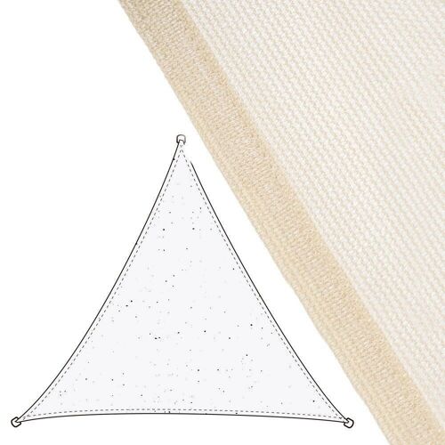 VELA SOMBREO TRIANGULAR HDPE BEIGE ST732751