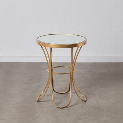 GOLD METAL-GLASS DECORATION TABLE ST603100