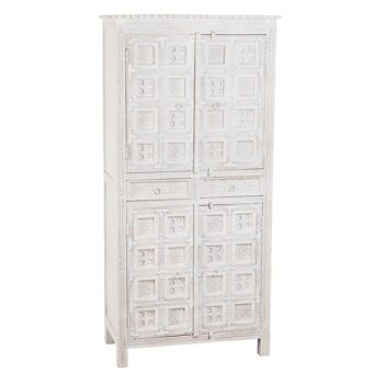 ARMOIRE BLANCHE EN BOIS DE MANGUIER ST607475 3