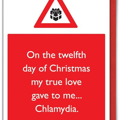 Rude Chlamydia Christmas Card