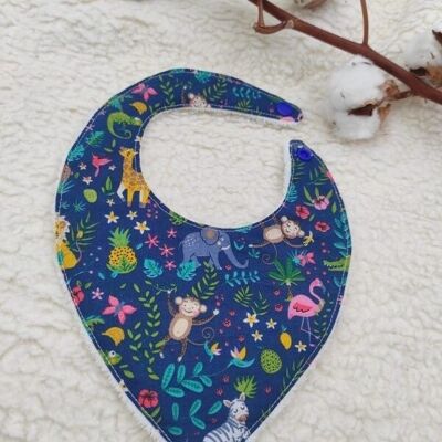 Bandana bib Gaspard - jungle color