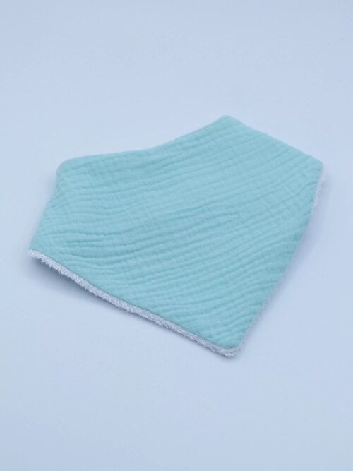 Bavoir bandana Gaspard - menthe glaciale