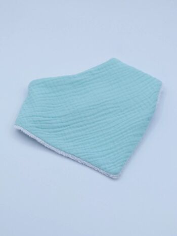 Bavoir bandana Gaspard - menthe glaciale 1