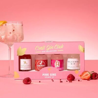 Craft Gin Club Explorers' Set - Ginebras rosas