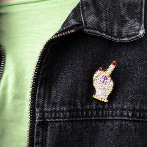 Broche féministe "f*ck Patriarchy"