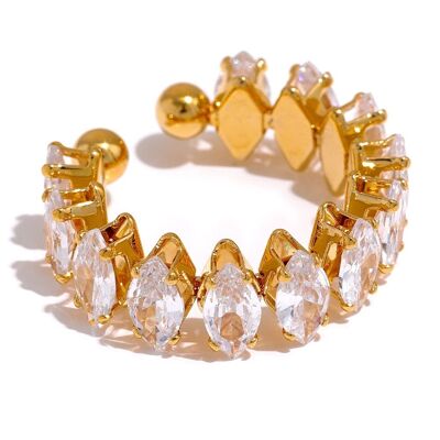 Marquise adjustable ring