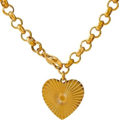 "Radiant" heart necklace