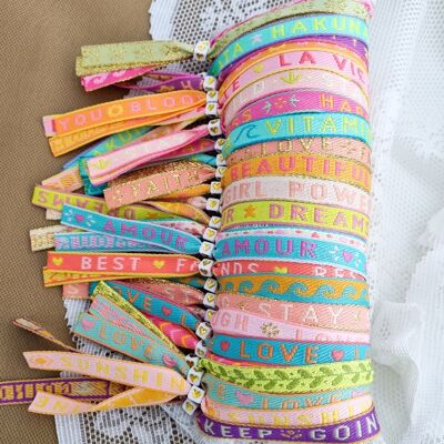 Ribbon Bracelets Pastel Colors