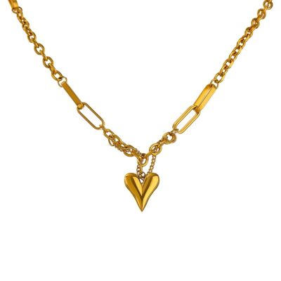 Chain necklace "Ace of Hearts"