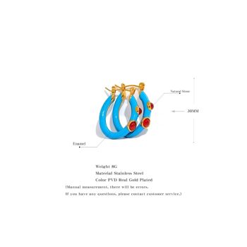 Boucles d'oreilles " Bahia" 8