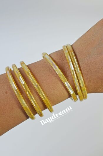 Bracelet jonc nacre DAYDREAM - BAHARI 2