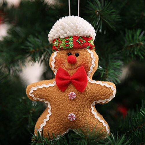Gingerbread Man Cloth Christmas Tree Pendants