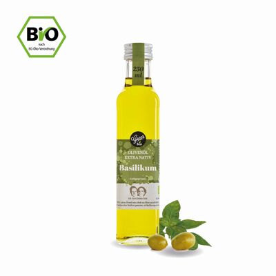 Olio extravergine di oliva biologico Gepp al basilico, 250ml