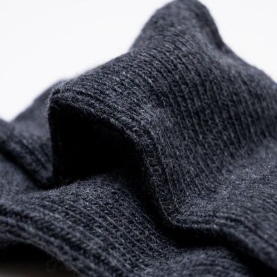 Socks Dark gray Wool with angora