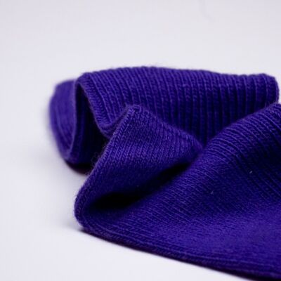 Purple Wool Socks with angora