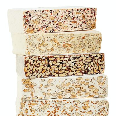 Block 500g LE CURIEUX soft white pistachio nougat