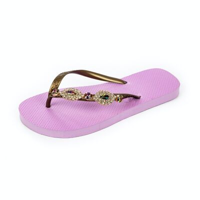 Chanclas Carlina lavanda multicolore