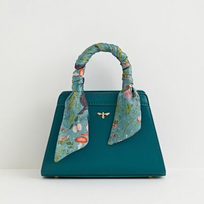 Catherine Rowe Into the Woods Mini Teal Tote