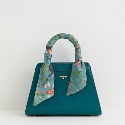 Catherine Rowe Into the Woods Mini Teal Tote