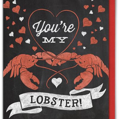 You're My Lobster Funny Valentines Card