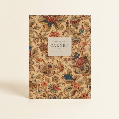 Papeterie - Carnet couverture tissu - Jardin à l'anglaise