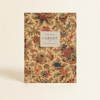 Papeterie - Carnet couverture tissu - Jardin à l'anglaise 1