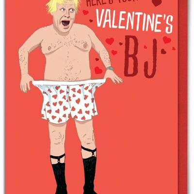 Valentine's BJ Funny Valentines Card