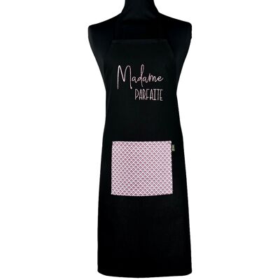 Delantal "Madame Perfect" negro