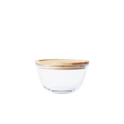 Round mixing bowl with bamboo lid - 770 ml